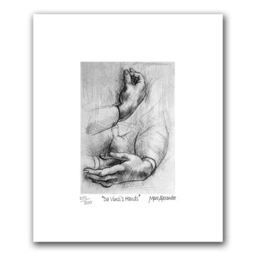 Da Vinci’s Hands – Archival Print Unframed