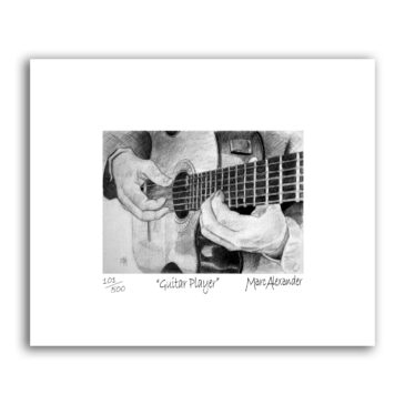 Guitar Player – Archival Print Unframed