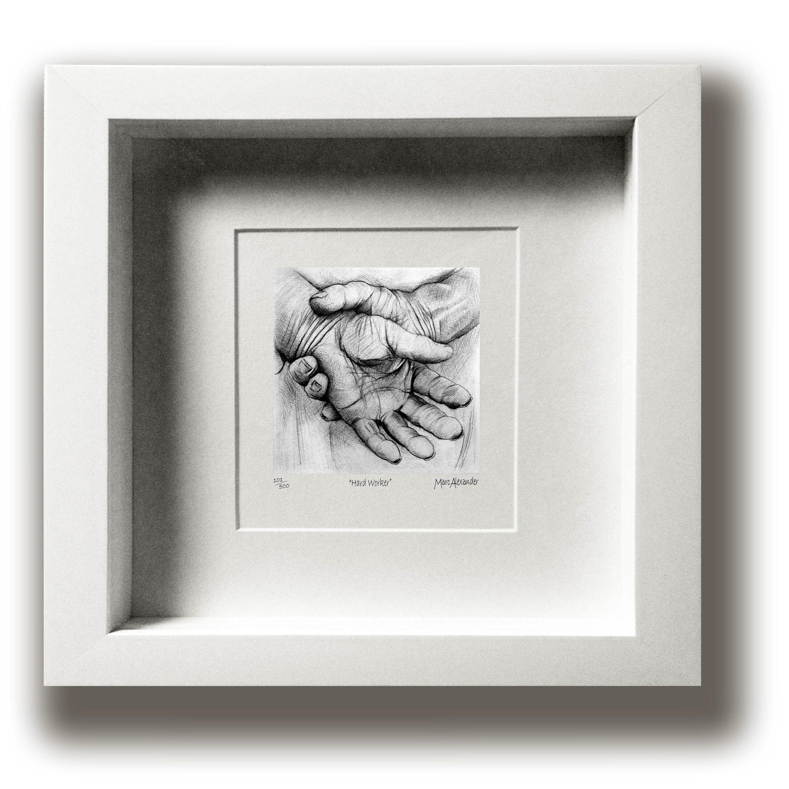 Marc Alexander | Hard Worker | Touch Series | Print Framed