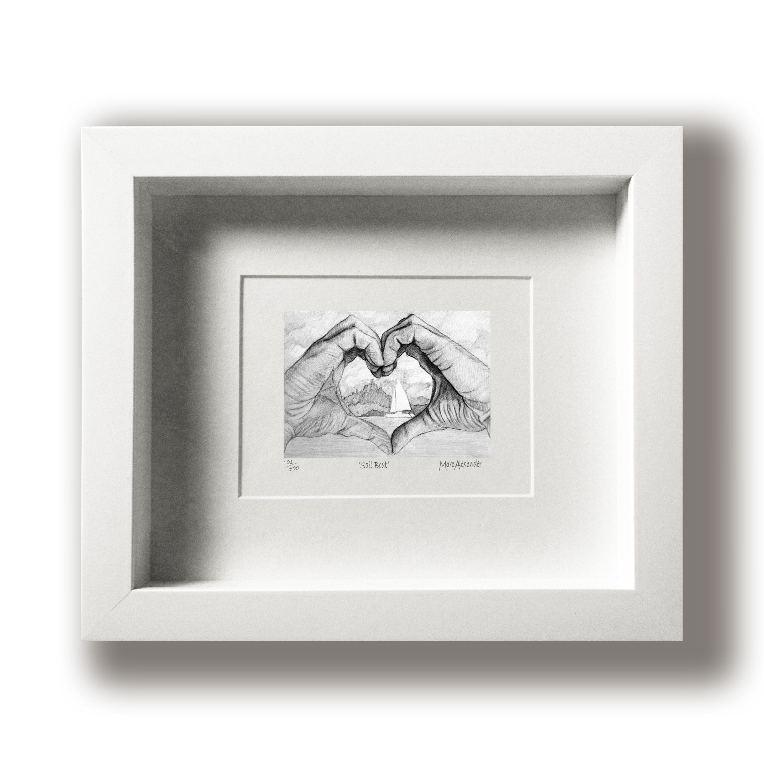 Marc Alexander | Sail Boat | Touch Series | Print Framed